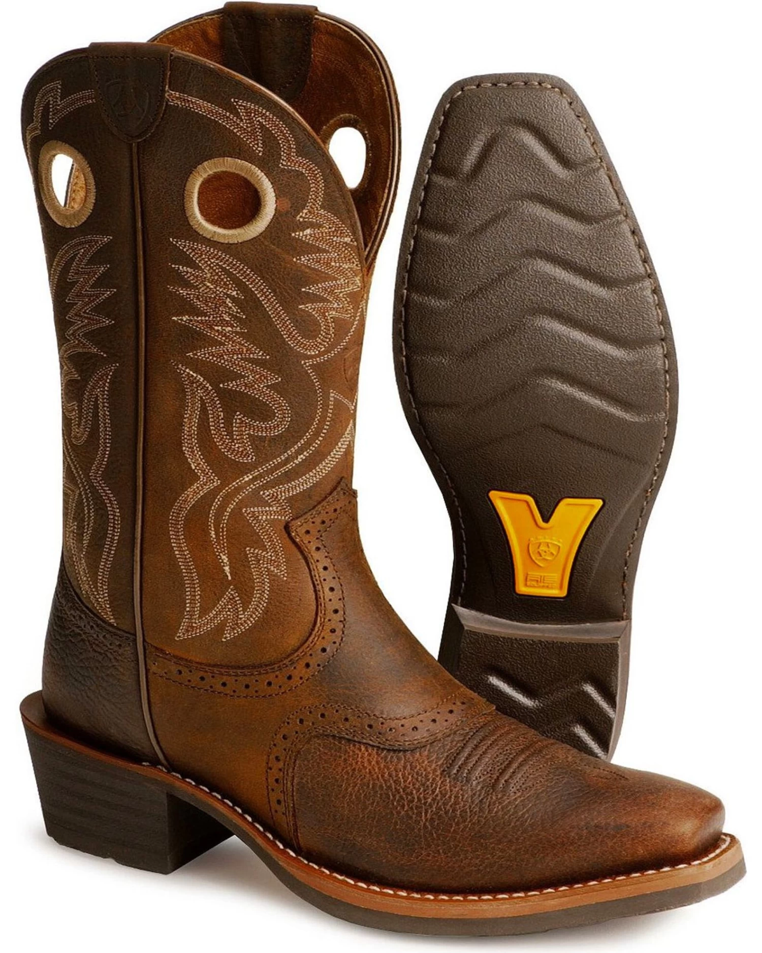 Ariat Men's Heritage Roughstock Western Performance Boots - Square Toe 3 Ariat Men's Heritage Roughstock Western Performance Boots - Square Toe - Image 3