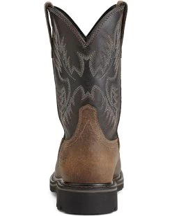 Ariat Men's Sierra Pull On Work Boots - Steel Toe -Western Chic Shop 030661 B8 BK