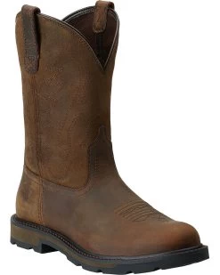 Ariat Men's Groundbreaker Pull On Work Boots - Round Toe