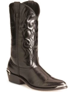 Laredo Men's Lizard Print Western Boots - Pointed Toe