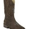 Roper Women's Bling Crystal Cross Faux Leather Western Boots