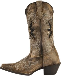Laredo Women's Lucretia Studded Snake Inlay Western Boots - Snip Toe -Western Chic Shop 0456N7 41 LT