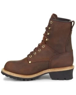 Carolina Men's Logger 8" Steel Toe Work Boots -Western Chic Shop 0502V8 41 P3