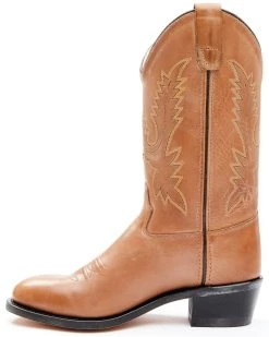 Old West Little Girls' Corona Calfskin Western Boots - Round Toe -Western Chic Shop 053383 7049 P3