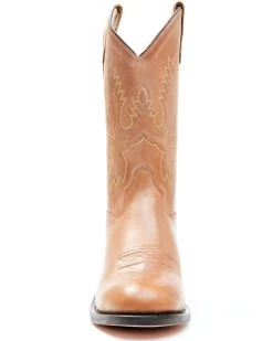 Old West Little Girls' Corona Calfskin Western Boots - Round Toe -Western Chic Shop 053383 7049 P4