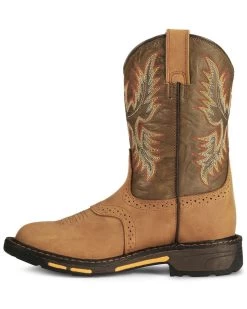 Ariat Boys' Workhog Western Boots - Square Toe 8 Ariat Boys' Workhog Western Boots - Square Toe -Western Chic Shop 053710 BR LT
