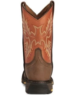 Ariat Boys' Earth Workhog Western Boots - Broad Square Toe -Western Chic Shop 053711 B8 BK