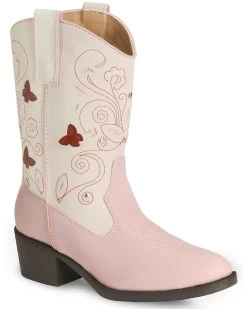 Roper Kid's Light Up Floral Western Boots