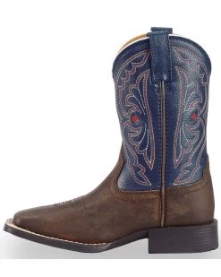 Ariat Boys' Quickdraw Western Boots - Square Toe -Western Chic Shop 053A06 41 LT