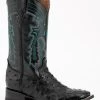 Ferrini Men's Full-Quill Ostrich Embroidered Western Boots - Broad Square Toe