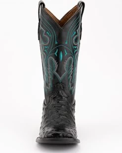 Ferrini Men's Full-Quill Ostrich Embroidered Western Boots - Broad Square Toe -Western Chic Shop 066845 89 P4
