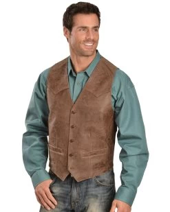 Scully Men's Western Lamb Vest