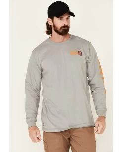 Ariat Men's FR Logo Crew Neck Long Sleeve Shirt