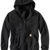 Carhartt Men's Rain Defender Paxton Hooded Zip Mock Work Sweatshirt