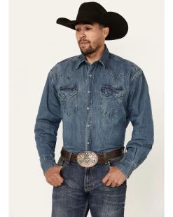Stetson Denim Snap Western Shirt