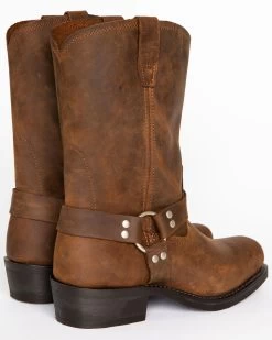 Brothers & Sons Men's Pull On Motorcycle Boots - Square Toe -Western Chic Shop 2000042390 200 BK