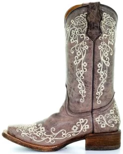 Corral Kids' Embroidered Square Toe Western Boots -Western Chic Shop 2000206394 200 LT