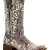 Corral Kids' Embroidered Square Toe Western Boots