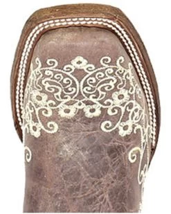 Corral Kids' Embroidered Square Toe Western Boots -Western Chic Shop 2000206394 200 TP