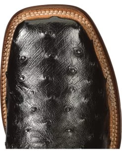 El Dorado Men's Handmade Full Quill Ostrich Stockman Boots - Broad Square Toe -Western Chic Shop 2000221951 001 TP