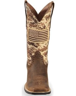 Ariat Women's Round Up Patriot Western Performance Boots - Broad Square Toe -Western Chic Shop 2000225468 200 FT