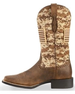 Ariat Women's Round Up Patriot Western Performance Boots - Broad Square Toe -Western Chic Shop 2000225468 200 LT