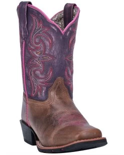 Dan Post Girls' Majesty Western Boots - Square Toe