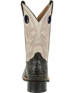 Double H Men's 12" Caiman Print Steel Toe Western Boots -Western Chic Shop 2000226092 200 BK