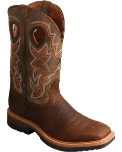 Twisted X Men's Lite Western Work Boots - Alloy Toe