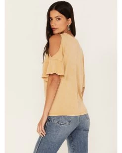 White Crow Women's I'll Drink To That Cold Shoulder Tee 7 White Crow Women's I'll Drink To That Cold Shoulder Tee -Western Chic Shop 2000238641 701 P4