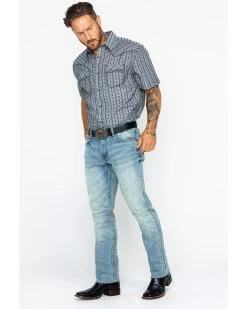 Moonshine Spirit Men's Sutton Light Wash Slim Straight Jeans  -Western Chic Shop 2000239735 402 P6