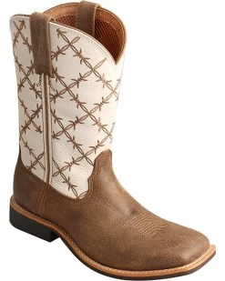 Twisted X Boys' Top Hand Western Boots - Square Toe
