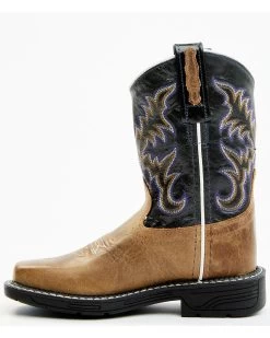 Old West Boys' Leather Work Rubber Western Boots - Square Toe -Western Chic Shop 2000251554 280 P3