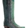Corral Women's Full Python Woven Western Boots - Snip Toe