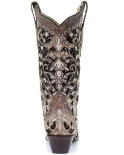 Corral Women's Floral Embroidered Western Boots - Snip Toe -Western Chic Shop 2000257878 200 P4