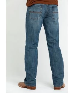 Cody James Men's Bozeman Medium Wash Stretch Slim Bootcut Jeans 