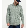 Cody James Men's FR Woven Plaid Print Long Sleeve Button Down Work Shirt 