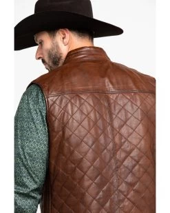 Scully Leatherwear Men's Quilted Leather Vest 10 Scully Leatherwear Men's Quilted Leather Vest -Western Chic Shop 2000286650 200 P5