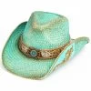 Shyanne Women's Cactus Flower Western Straw Hat 