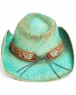 Shyanne Women's Cactus Flower Western Straw Hat  -Western Chic Shop 2000289844 400 P5