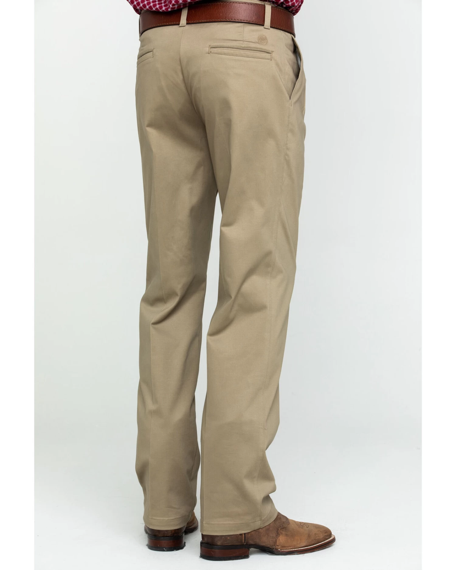 Wrangler Men's Khaki Casual Pleated Front Western Pants 3 Wrangler Men's Khaki Casual Pleated Front Western Pants - Image 3