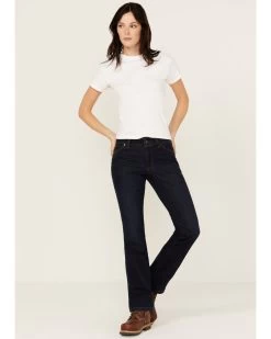 Wrangler Riggs Women's Dark Wash Bootcut Work Jeans 