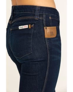 Wrangler Riggs Women's Dark Wash Bootcut Work Jeans  -Western Chic Shop 2000293299 400 P4