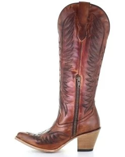 Corral Women's Cognac Embroidery Western Boots - Medium Toe -Western Chic Shop 2000293441 200 P3