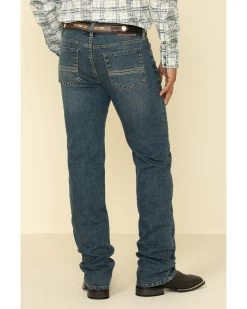 Cody James Men's High Roller Stackable Stretch Straight Medium Wash JeansĀ