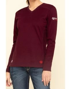 Ariat Women's Malbec FR AC Long Sleeves T-Shirt -Western Chic Shop 2000322198 600 P4