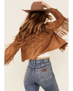Vocal Women's Faux Suede Western Fringe Jacket  -Western Chic Shop 2000324579 290 P3