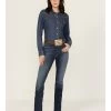 Kimes Ranch Women's Dark Wash Sarah Slim Bootcut Jeans