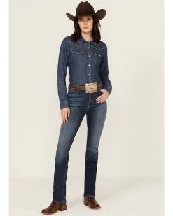 Kimes Ranch Women's Dark Wash Sarah Slim Bootcut Jeans
