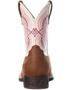 Ariat Girls' Double Kicker Western Boots - Broad Square Toe -Western Chic Shop 2000331670 280 P3